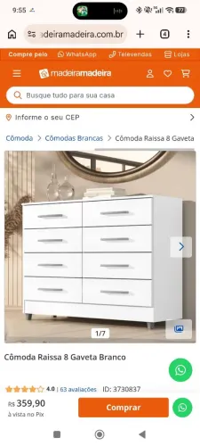 Comoda 8 gavetas