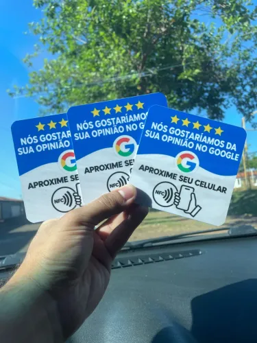 Kit 10 placas de avaliação google NFC