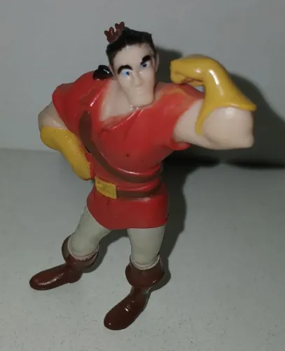 BONECO MINIATURA DISNEY A BELA E A FERA GASTON VILÃO