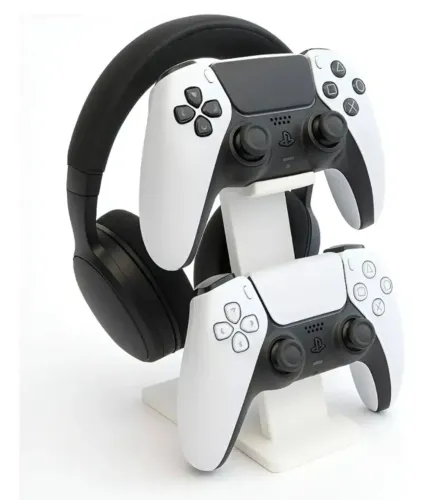 Suporte para 2 controles e fone