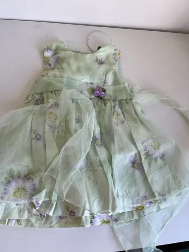 Vestido bebê 3 - 6 meses tule batizado festa etc