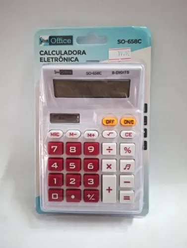 Calculadora Eletrônica de Mesa 8 Dígitos SO-658C - Seven Office