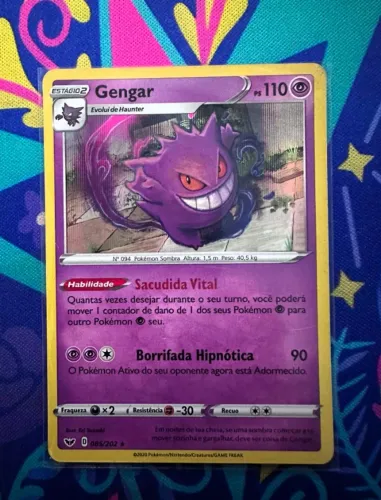 Carta Gengar Foil Espada Escudo