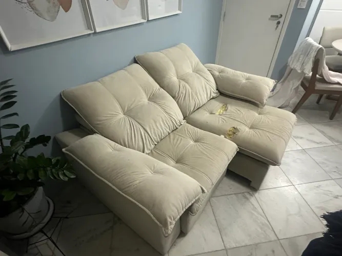 Sofá retrátil 180 cm - Muito confortável