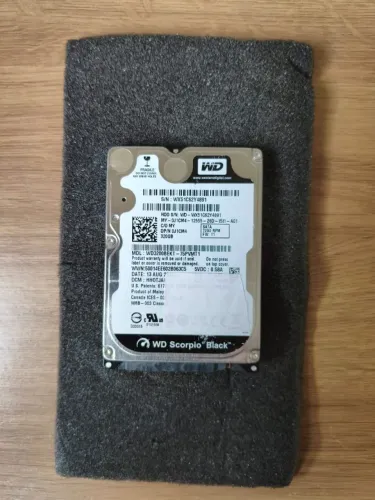 HD Notebook 2.5 320gb sata Western Digital EXCELENTE ESTADO
