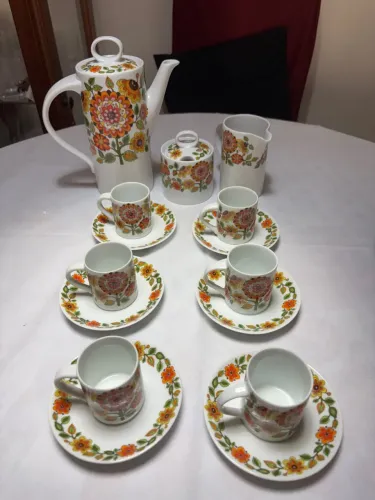 Conjunto de café porcelana schimdt vintage