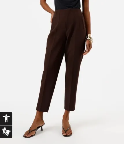 Calça marrom alfaiataria 44