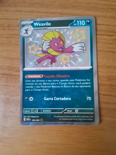 Carta Pokémon Weavile Shiny