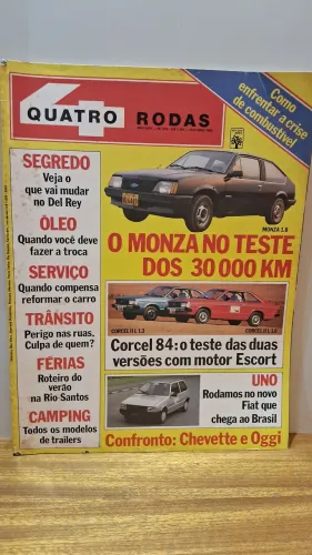Monza Revistas Quatro Rodas Antiga  exemplares em ótimo estado de conservação 