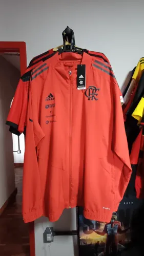 Casaco Flamengo 2021/22 na etiqueta com patrocínios. Tamanho XL