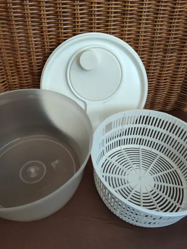 Centrifuga De Salada Secador Verduras Manual 4,5l Branco NOVO - SEM CAIXA