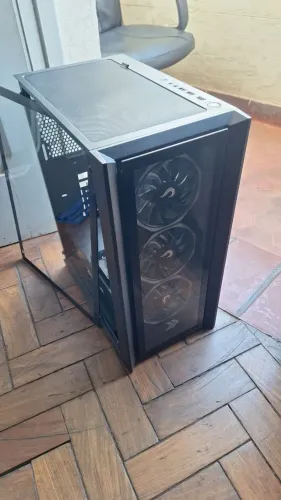 Gabinete Gamer KBM + Kit 3 Fans Rise Mode
