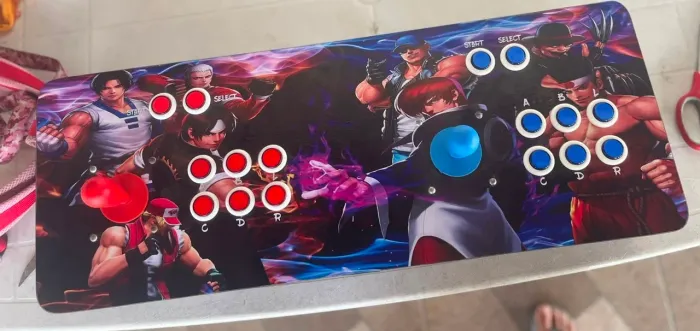 Fliperama portátil 2 controles 15 mil jogos
