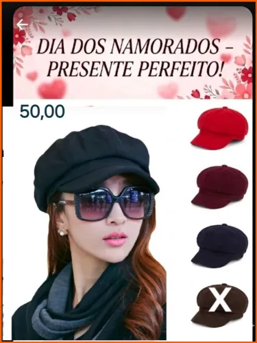 Boina inglesa feminina 