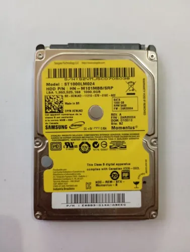 HD de 1TB pra Notebook ou PC