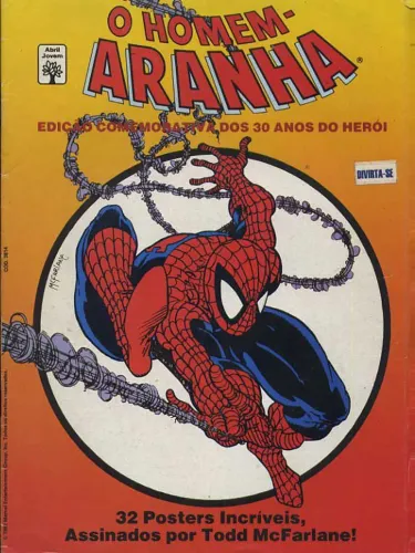 Revista Homem Aranha 32 Pôsters Todd McFarlane
