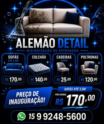 Higienização de estofados