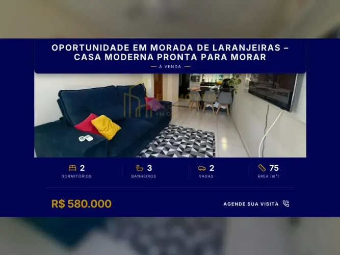 Seu Novo Lar em Morada de Laranjeiras  Casa Pronta para Morar