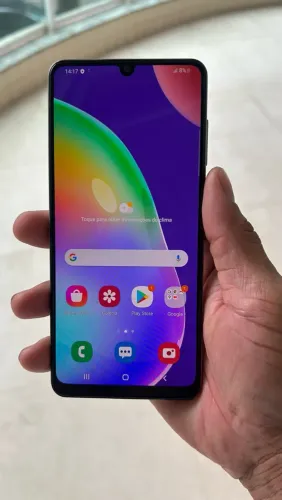 Samsung Galaxy A31 128GB Branco - 100% Funcional (Detalhe na Tela)