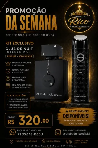 Kit Perfume Club de Nuit Intense + Body Splash Club de Nuit