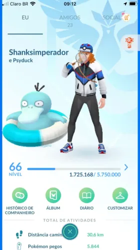 Duas contas Pokemon go com vários Pokemons iv100