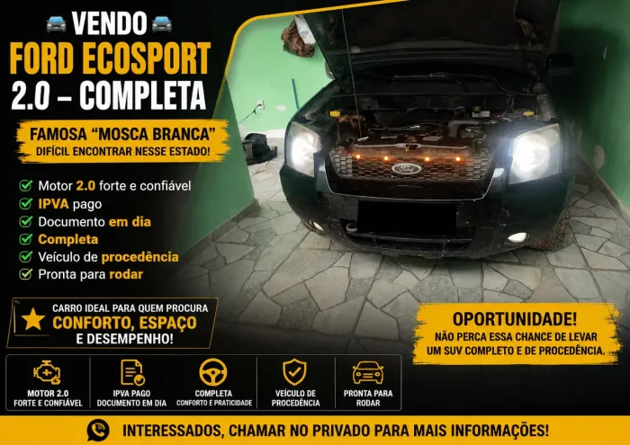 Ford Ecosport XLT 2.0/ 2.0 Flex 16V 5P Mec. 2007