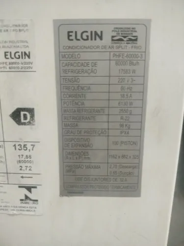 Ar condicionado 60 mil btu