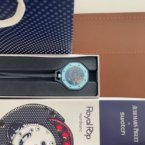 AP x Swatch Royal Pop Huit Blanc - Azul