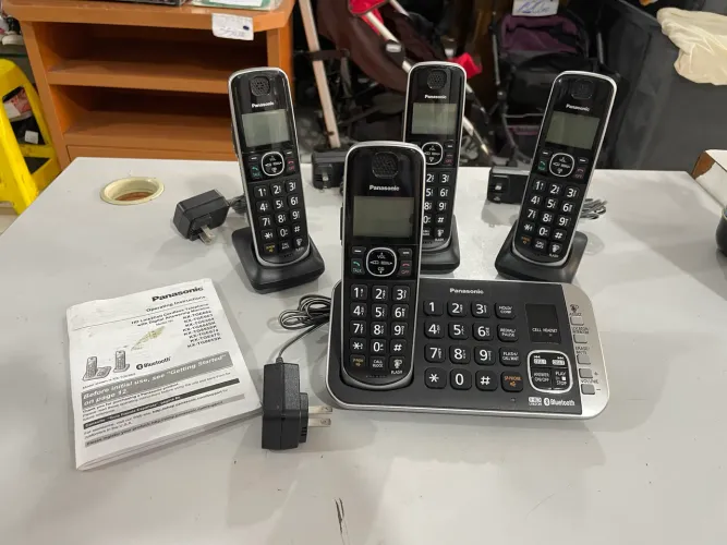 Sistema Telefônico sem Fio Panasonic com Manual