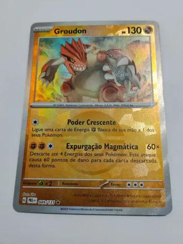 Carta Pokémon Original Brilhante Groudon Pokeball 