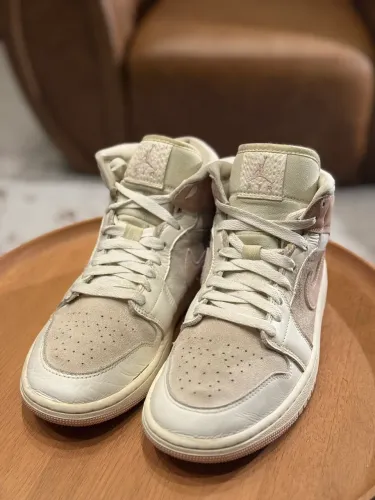tênis nike air jordan 1 mid se rosa 39