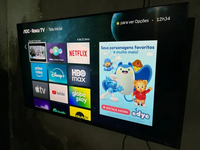 Smart TV 43 AOC ROKU - SEMI NOVA