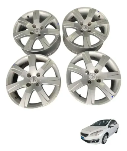 Jogo Roda Aro 16 Peugeot 408 Griffe 1.6 Thp 2018