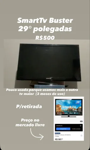 Tv 29 polegadas (pouco usada)