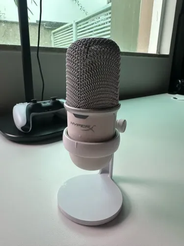 Microfone Hyper X Solocast Condensador Branco