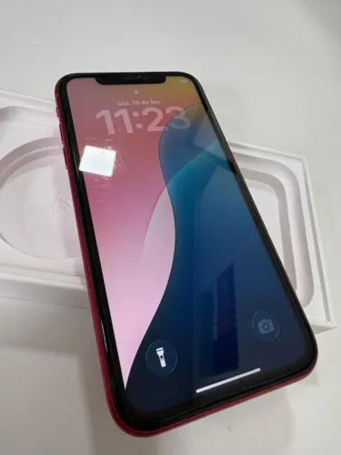 Iphone 11, vermelho, usado, 128gb