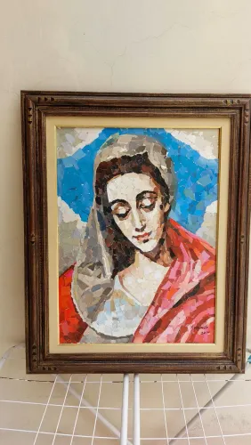 Quadro colagem Nossa Senhora