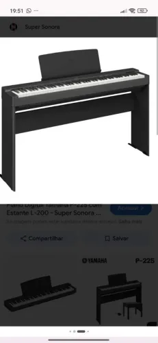 Piano Yamaha p225 estado de zero