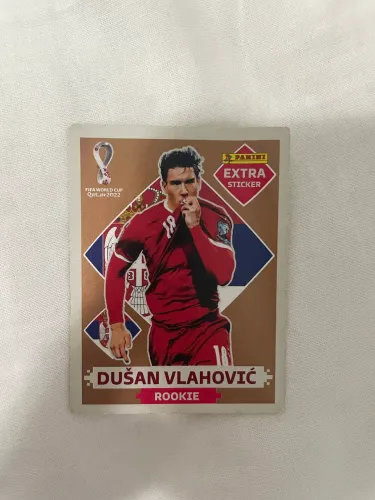 Figurinha Legend DU?AN VLAHOVI? Bronze Copa do Mundo de 2022