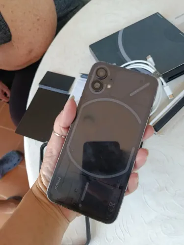 Nothing Phone (1) | 8gb+8gb RAM + 256gb ROM | Preto | NF-e - Caixa e Cabo USBc Original