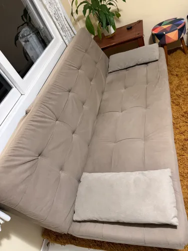 Sofá-cama Casal Reclinável Suede