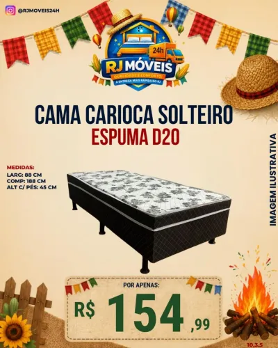 Camas box casal e solteiro