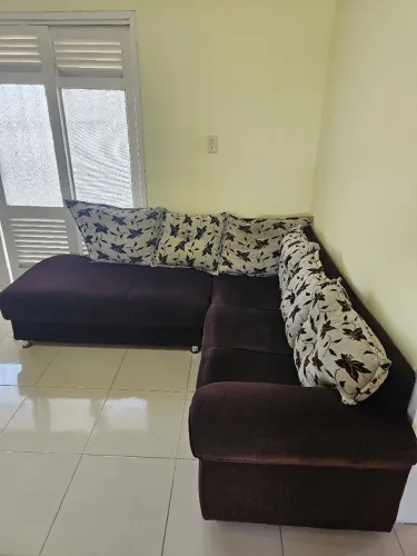 Sofá de canto L bem conservado!