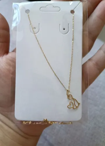 Corrente e pingente ouro18k