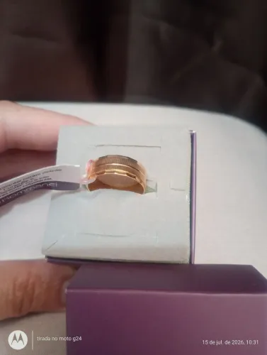 Aliança Rommanel 18k tamanho 14 Nova