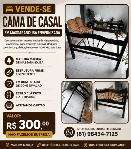 Cama de casal 138x188