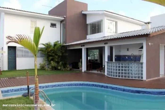 Casa em Condomínio para Locação em Camaçari, Abrantes, 4 dormitórios, 4 suítes, 5 banheiro