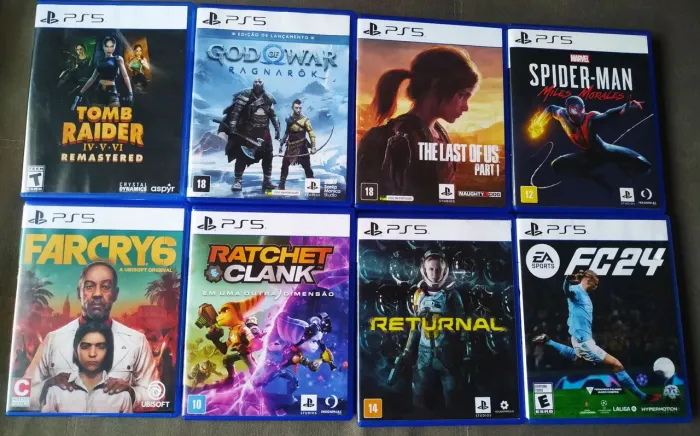 Jogos ps5 mídia física (preços de cada jogo na descrição)