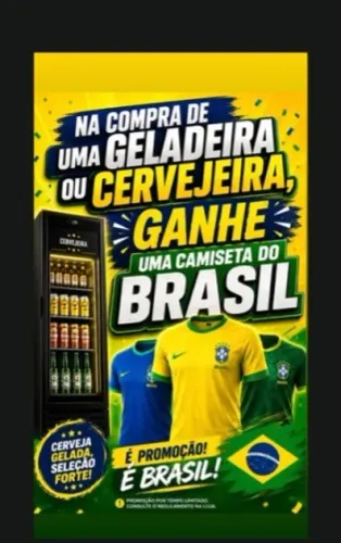 Cervejeira e geladeira