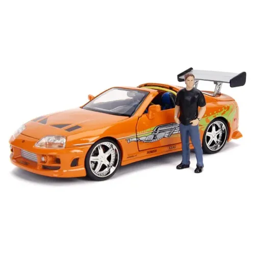 MINIATURA DE CARRO JADA BUILD N COLLECT: FAST & FURIOUS - BRIAN & 1994 TOYOTA SUPRA MK4 -